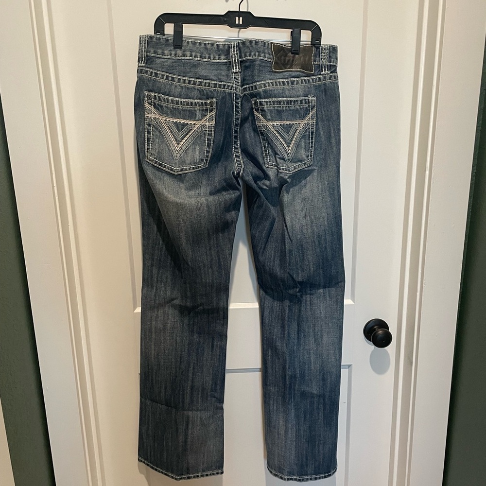 34x32 Rock & Roll Denim - Relaxed Dark Blue Jeans